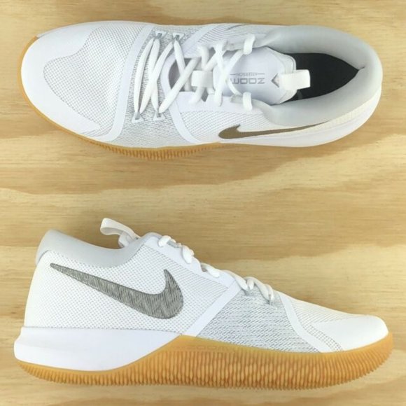 Nike Other - NEW Nike Zoom Assersion Triple White Chrome Shoes